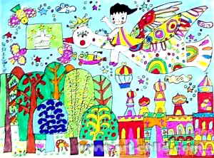 《过年》儿童画7幅(第4页)