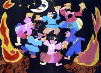 《仙乐飘飘》儿童画图片