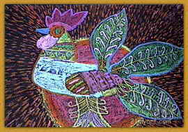 《公鸡》儿童画5幅(第4页)