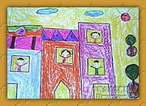 《房子》儿童画5幅(第3页)