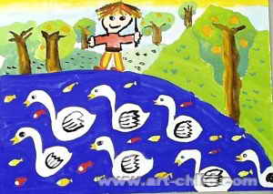 《大扫除》儿童画3幅(第2页)